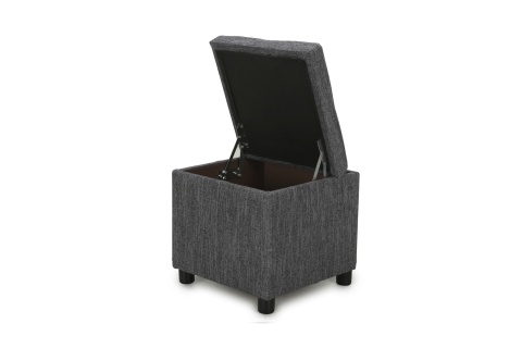 Пуф Квин рогожка серая