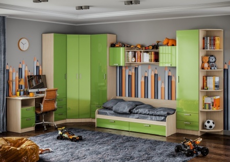 Детский Гарнитур Юнга-7-01 МДФ/Разные Цвета